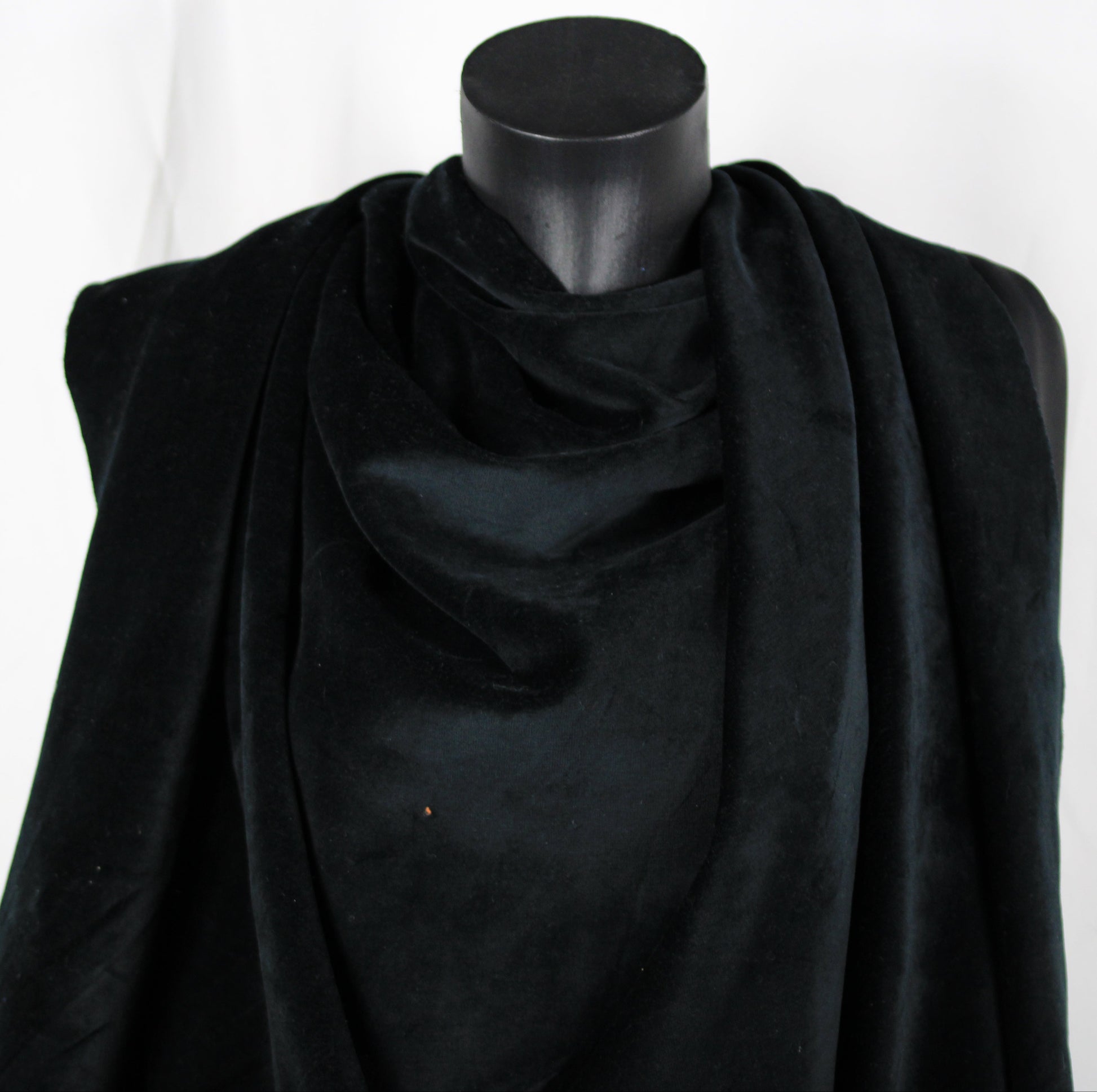 Tissu neoprène velours ras - noir - photo 3/4 | So Tissus