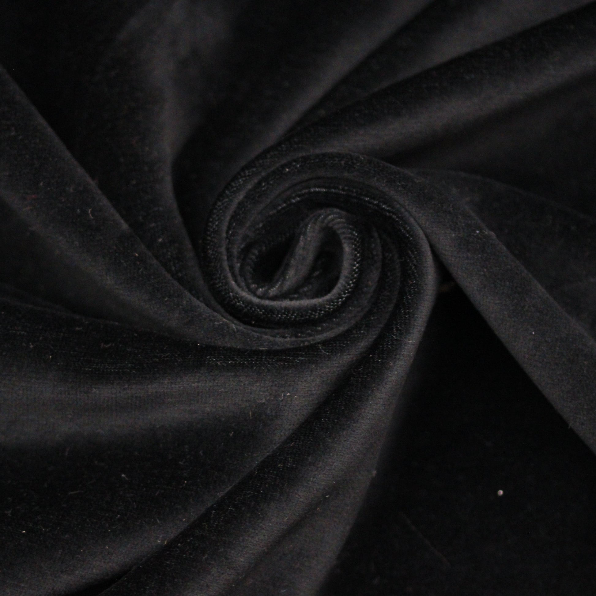Tissu neoprène velours ras - noir - photo 1/4 | So Tissus