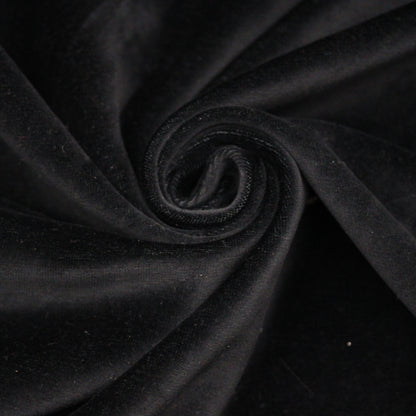 Tissu neoprène velours ras - noir - photo 1/4 | So Tissus