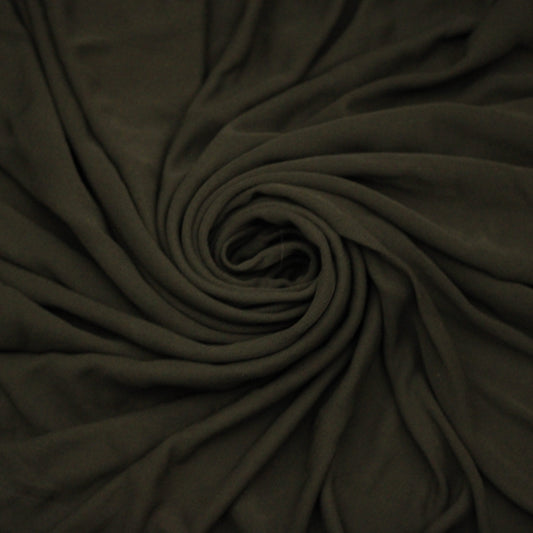 Tissu jersey fluide -  marron foncé - photo 1/4 | So Tissus