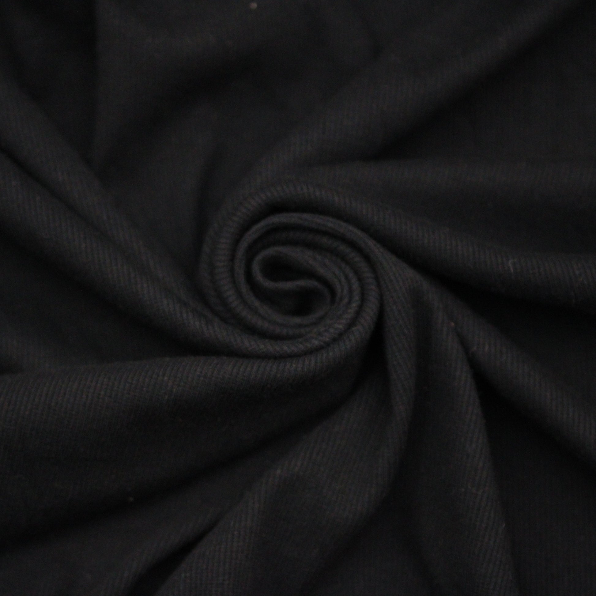 Tissu maille coton côtelé stretch - noir - photo 1/4 | So Tissus