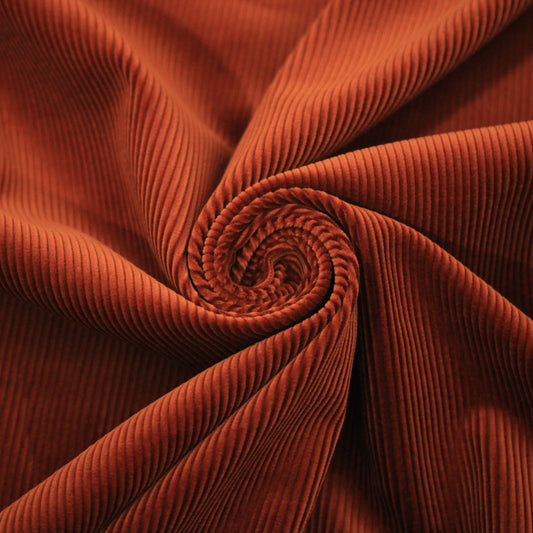 Tissu velours côtelé japonais - terre de sienne - photo 1/4 | So Tissus