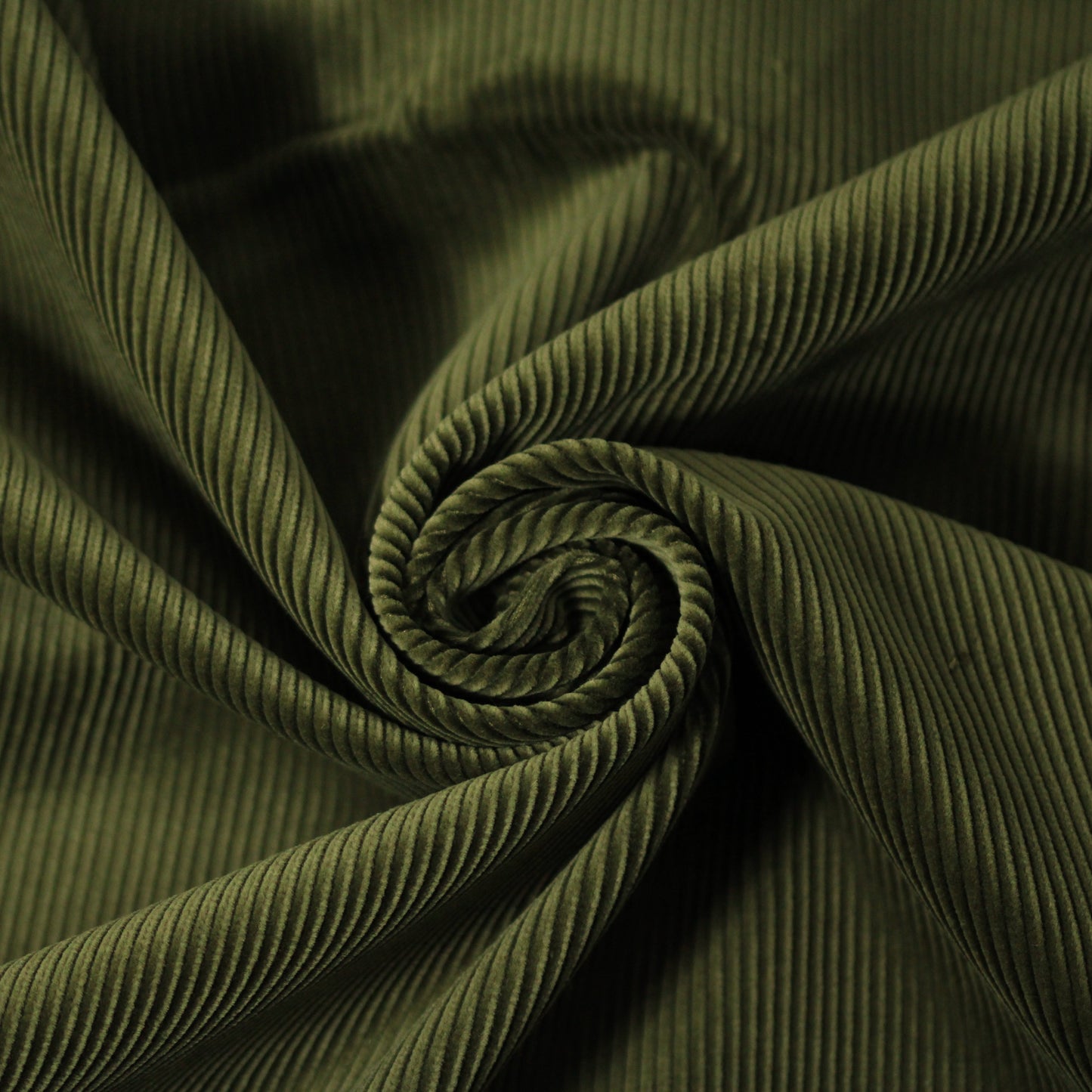 Tissu velours côtelé japonais - kaki - photo 1/4 | So Tissus