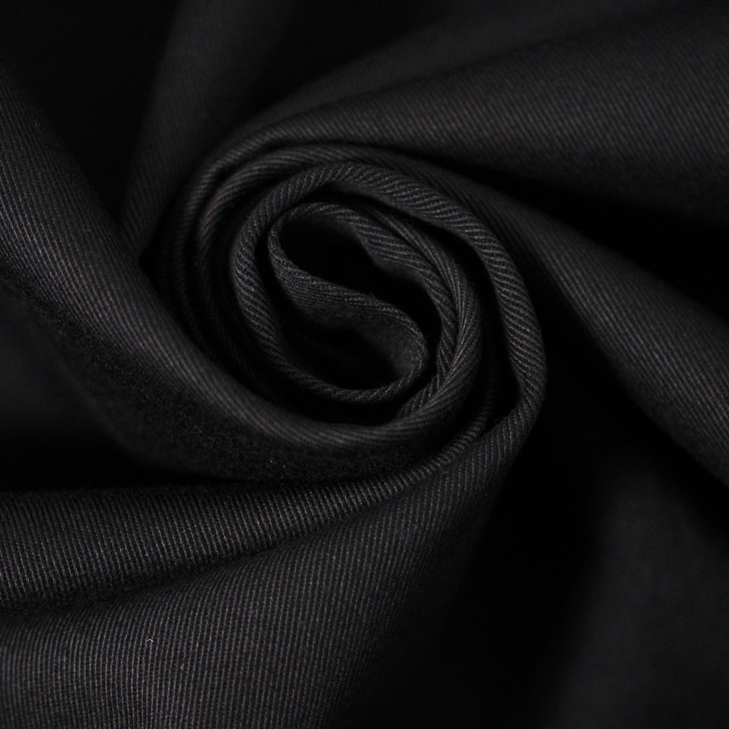 Tissu gabardine de coton prestige- noir - photo 1/4 | So Tissus