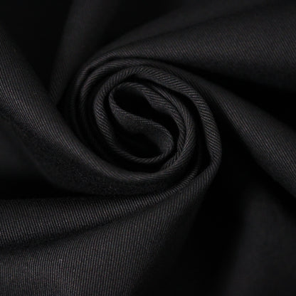 Tissu gabardine de coton prestige- noir - photo 1/4 | So Tissus