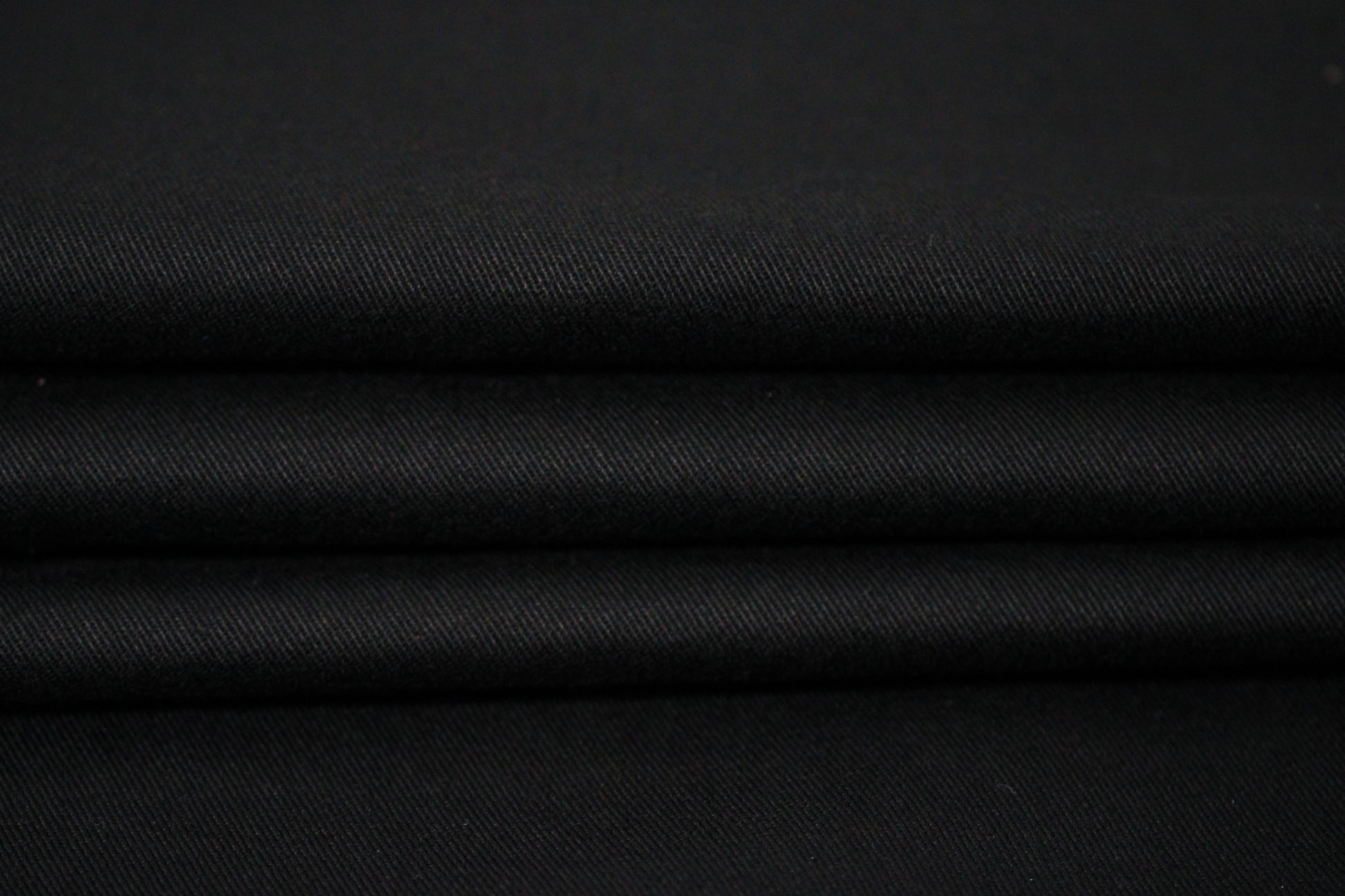 Tissu gabardine de coton prestige- noir - photo 2/4 | So Tissus