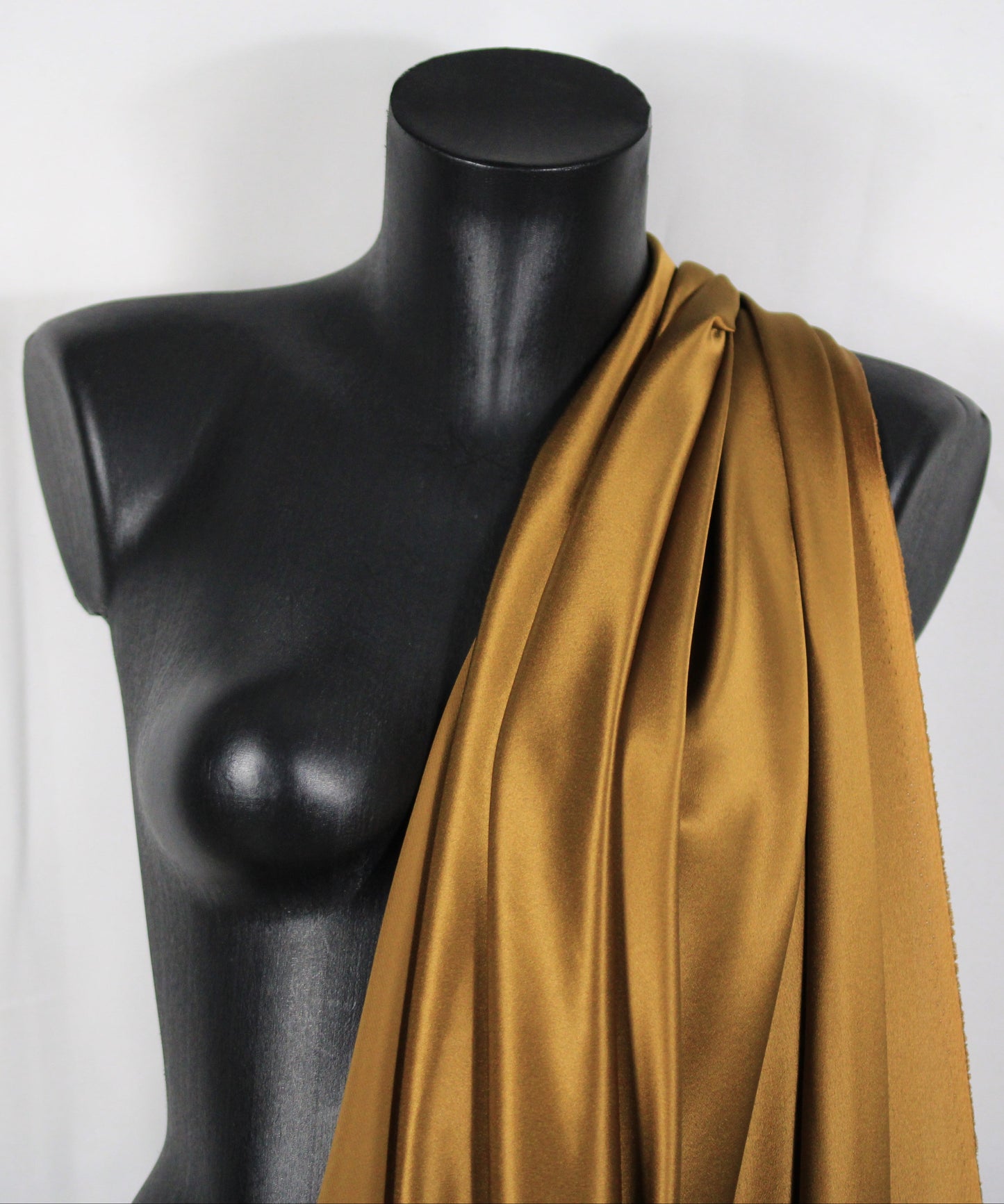 Tissu satin de soie - curcuma - photo 4/4 | So Tissus