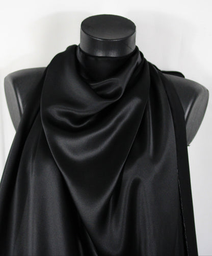 Tissu satin de soie  - noir - photo 3/3 | So Tissus