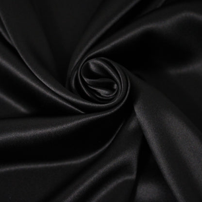 Tissu satin de soie  - noir - photo 1/3 | So Tissus