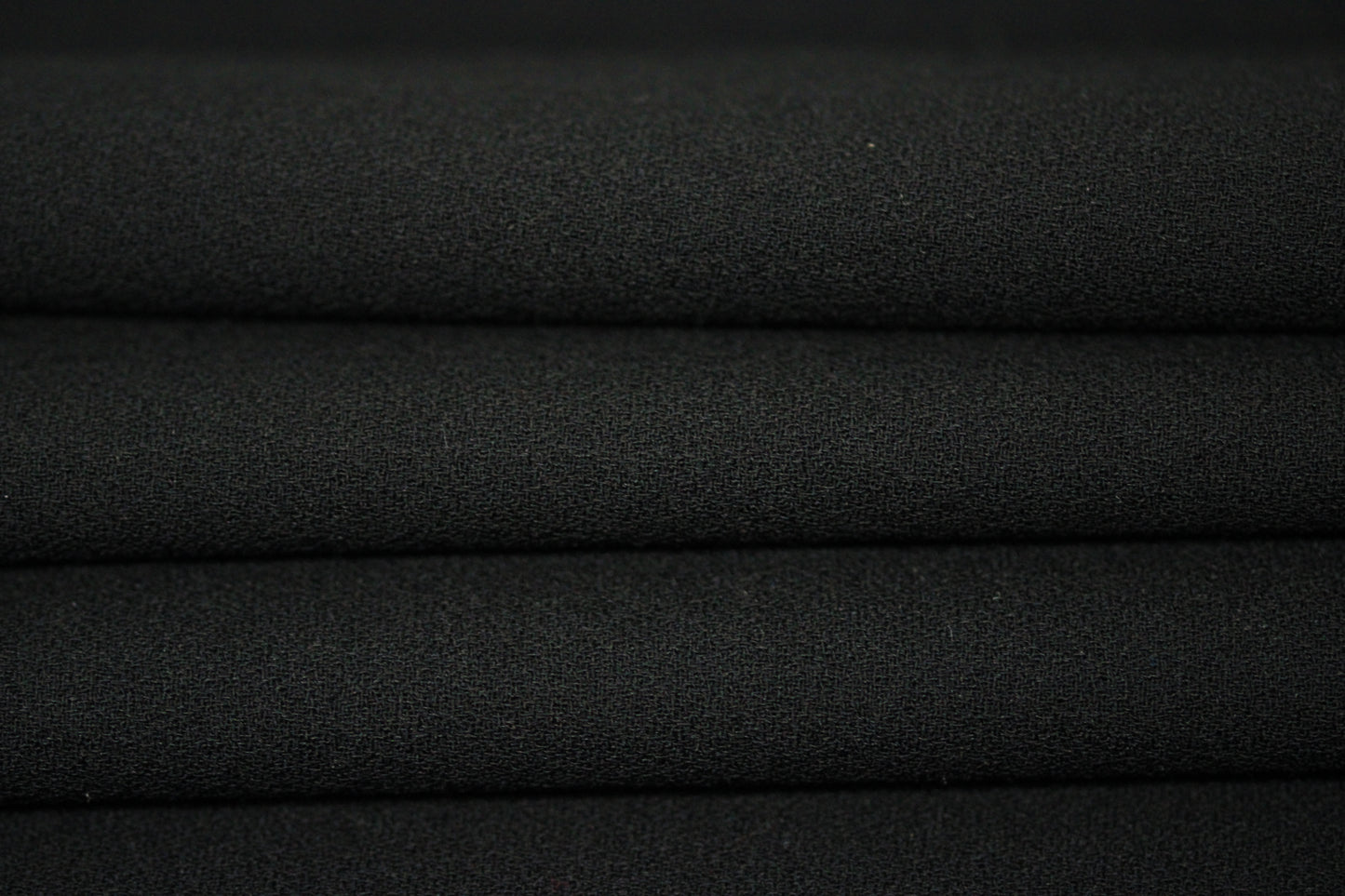 Tissu crêpe de laine japonais - noir - photo 2/4 | So Tissus