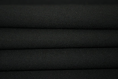 Tissu crêpe de laine japonais - noir - photo 2/4 | So Tissus