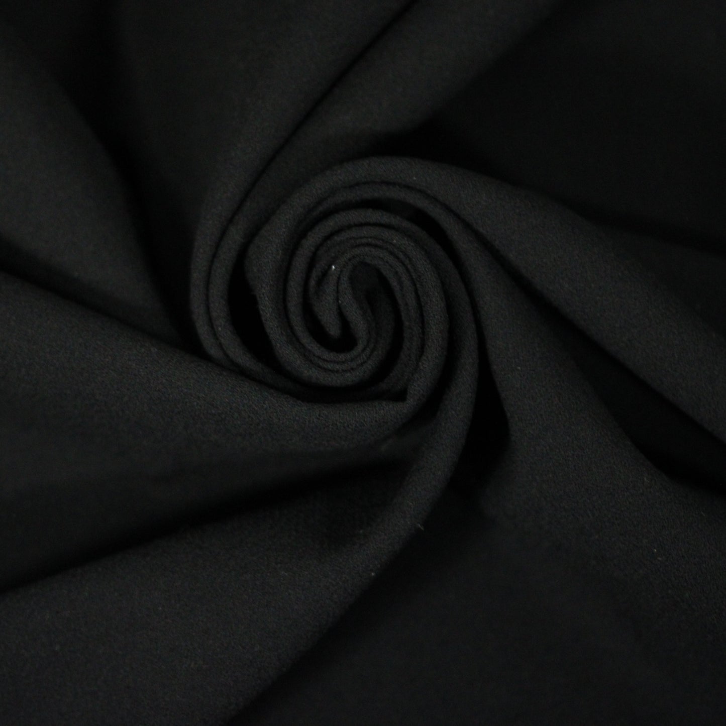 Tissu crêpe de laine japonais - noir - photo 1/4 | So Tissus