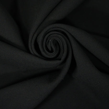 Tissu crêpe de laine japonais - noir - photo 1/4 | So Tissus