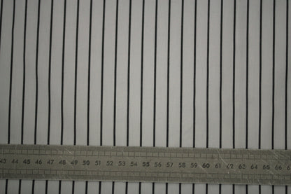 Tissu popeline de coton  prestige - à rayures - blanc et noir - photo 5/5 | So Tissus