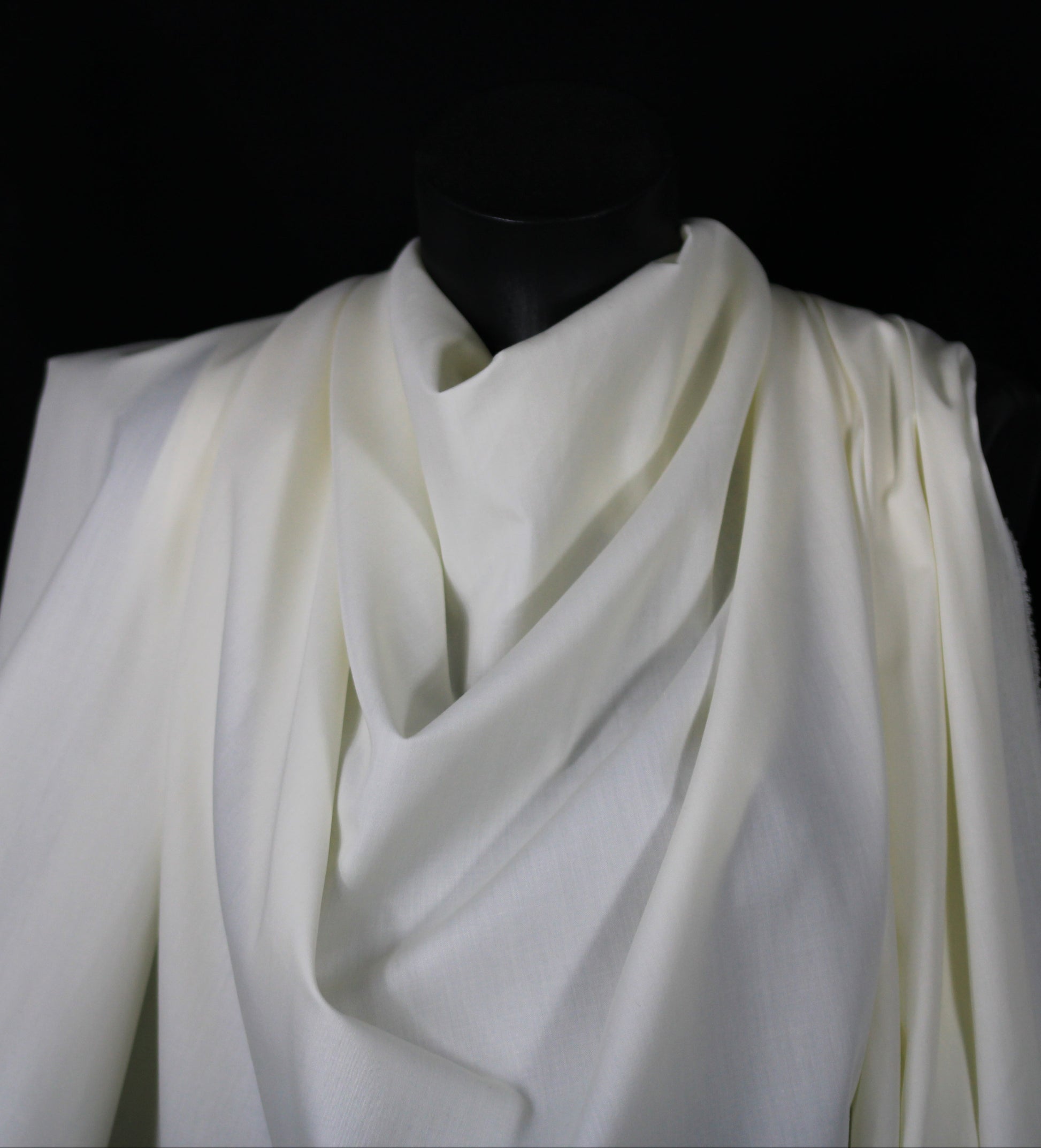 Tissu popeline de coton premium - écru - photo 3/4 | So Tissus