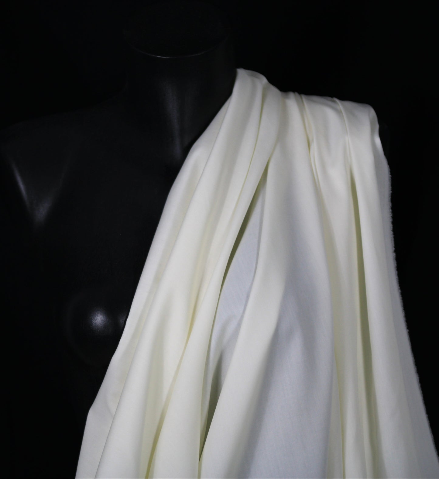Tissu popeline de coton premium - écru - photo 4/4 | So Tissus