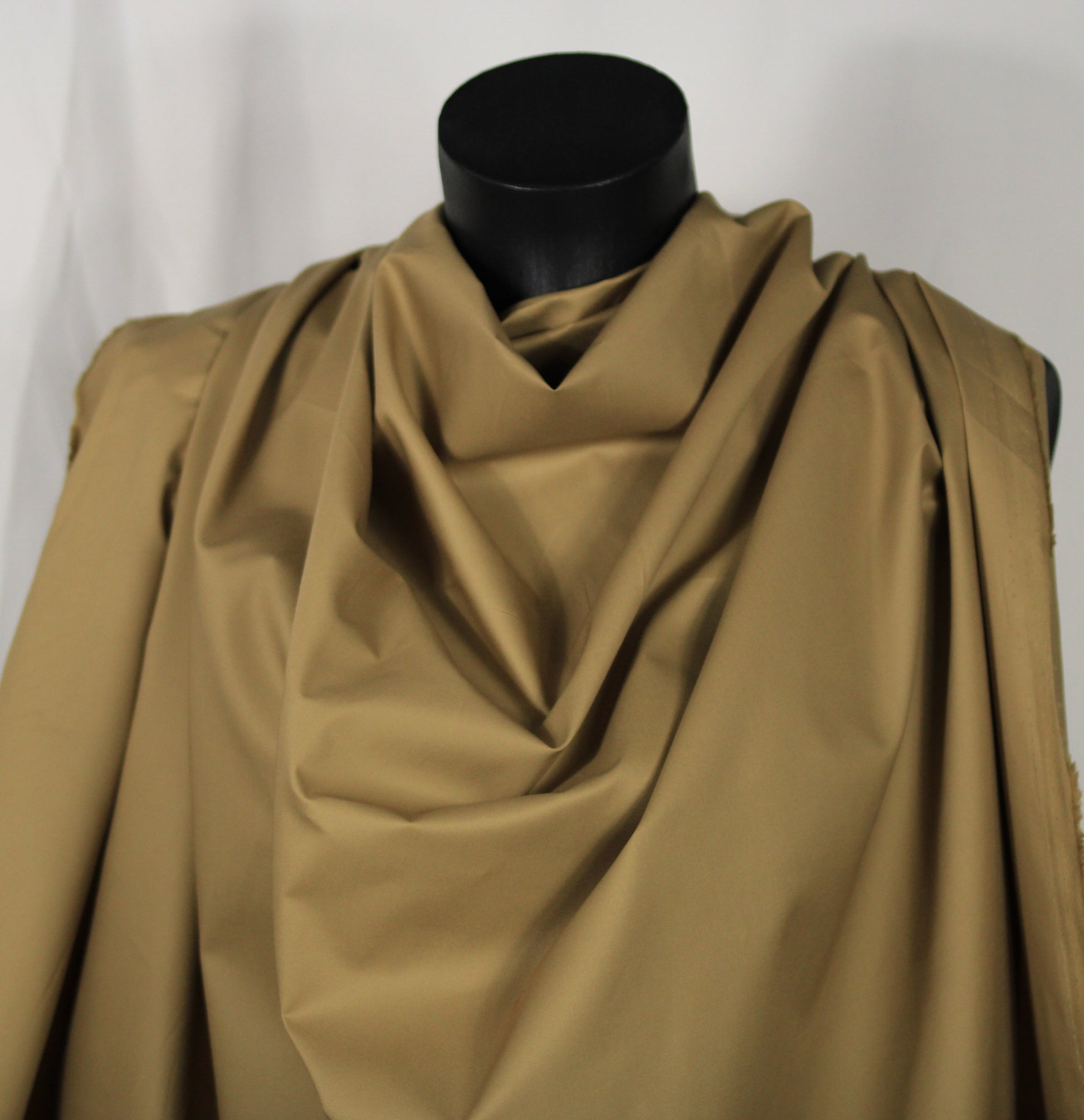 Tissu popeline de coton glacé - beige - photo 4/4 | So Tissus