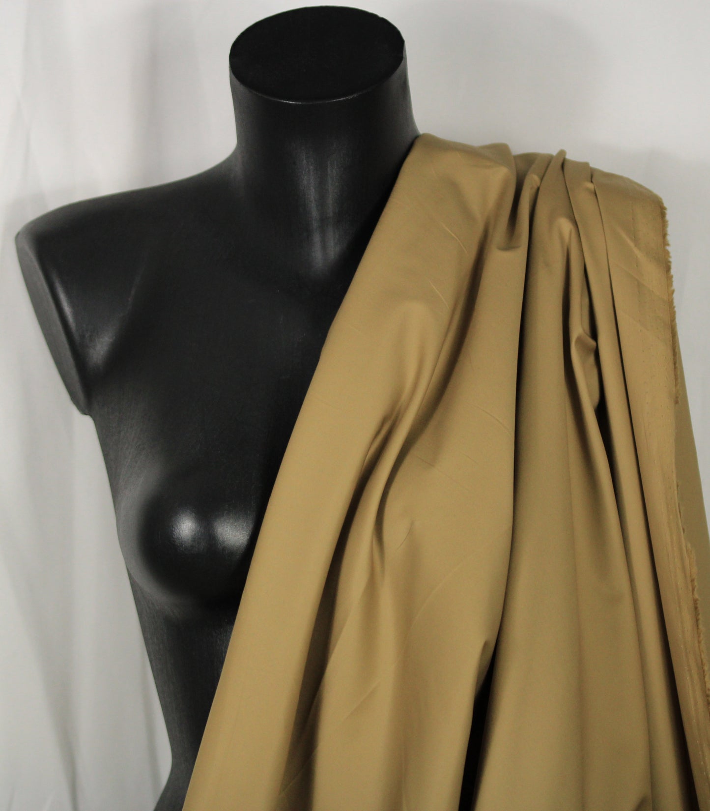 Tissu popeline de coton glacé - beige - photo 3/4 | So Tissus