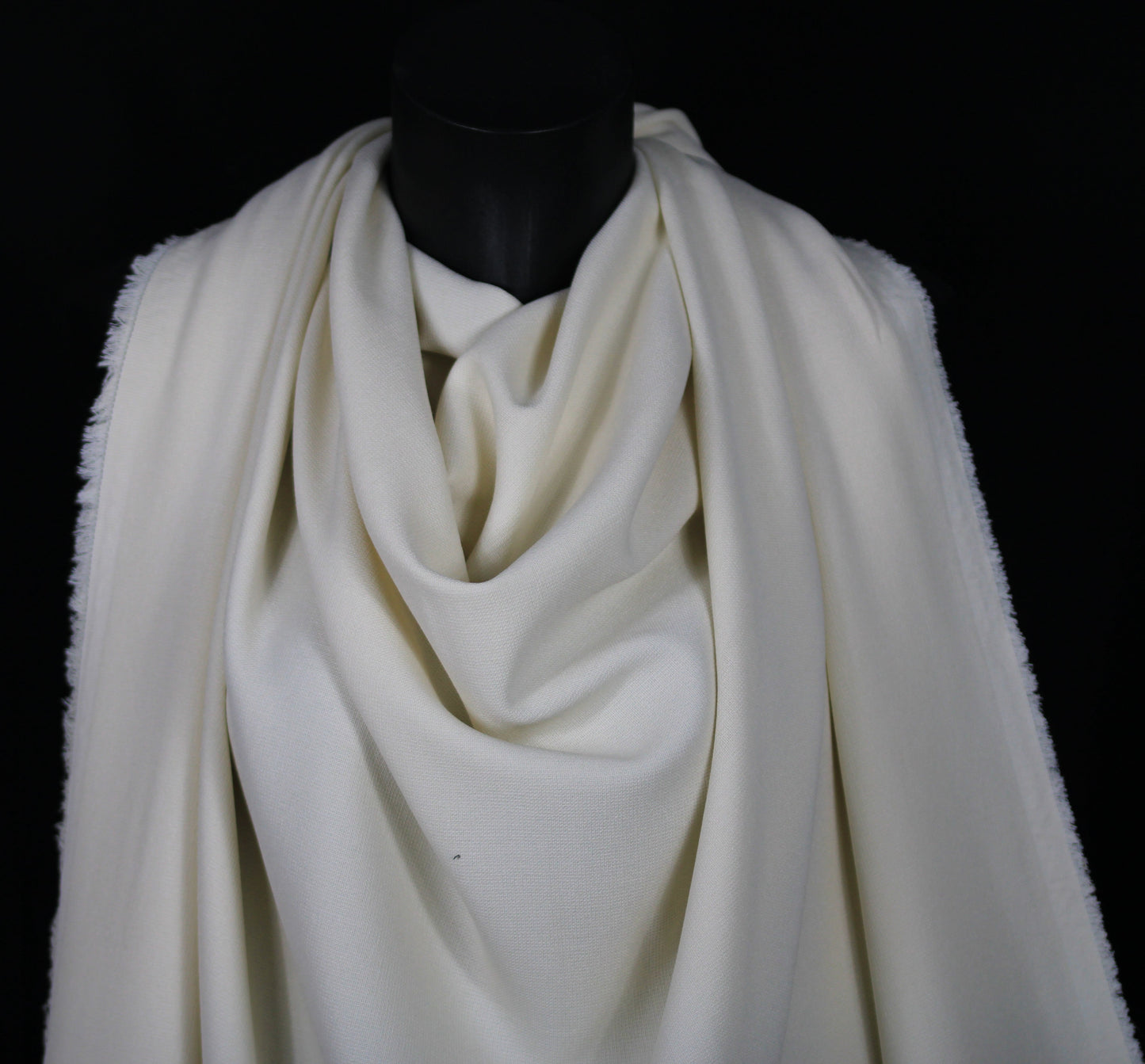 Tissu crêpe lourd texturé - écru - photo 4/4 | So Tissus