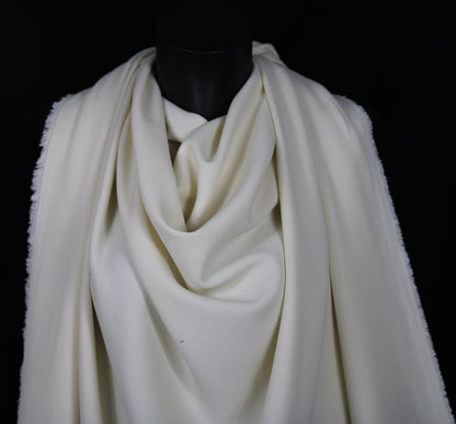Tissu crêpe lourd texturé - écru - photo 4/4 | So Tissus