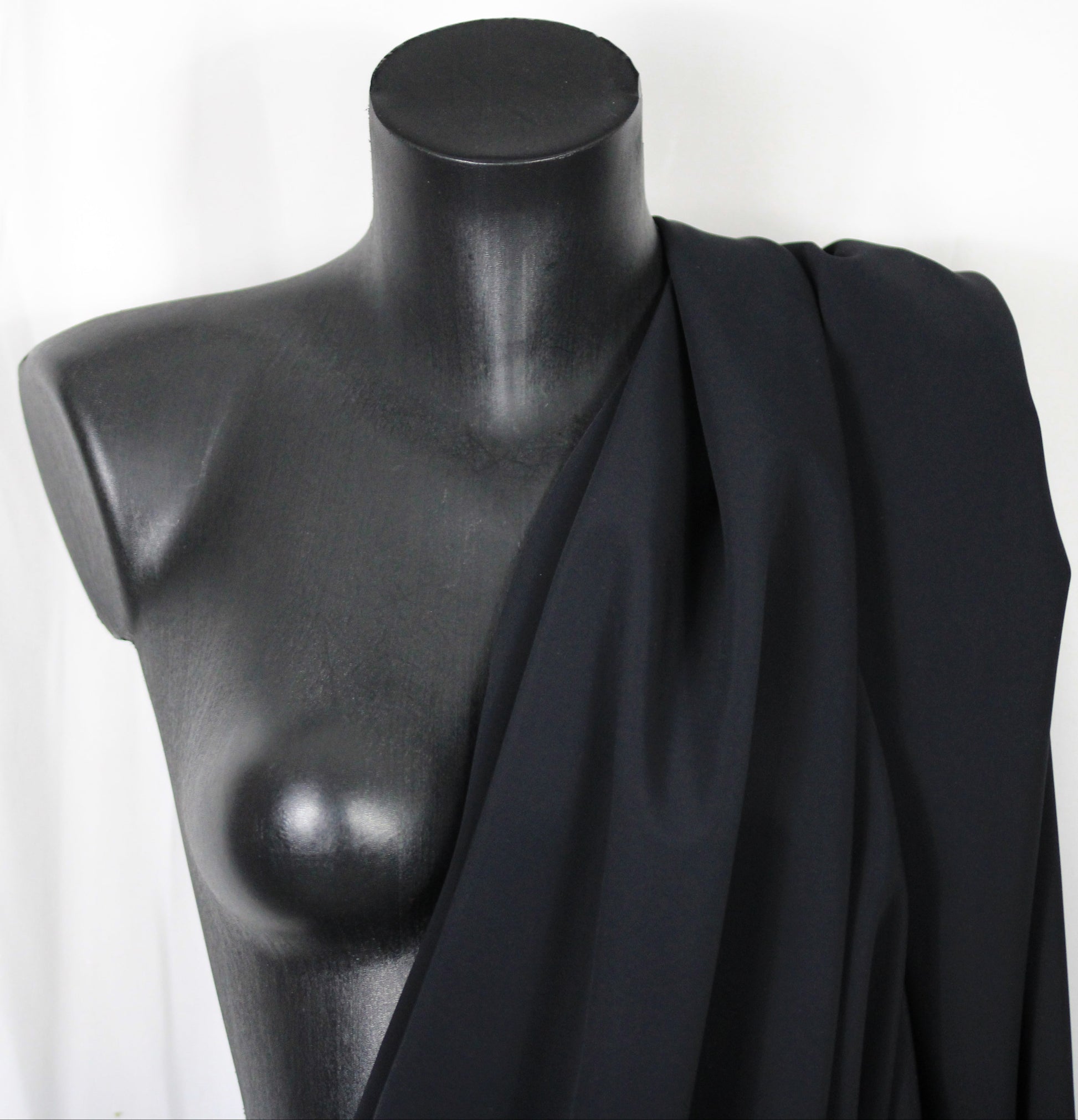 Tissu maille prestige - noir - photo 3/4 | So Tissus