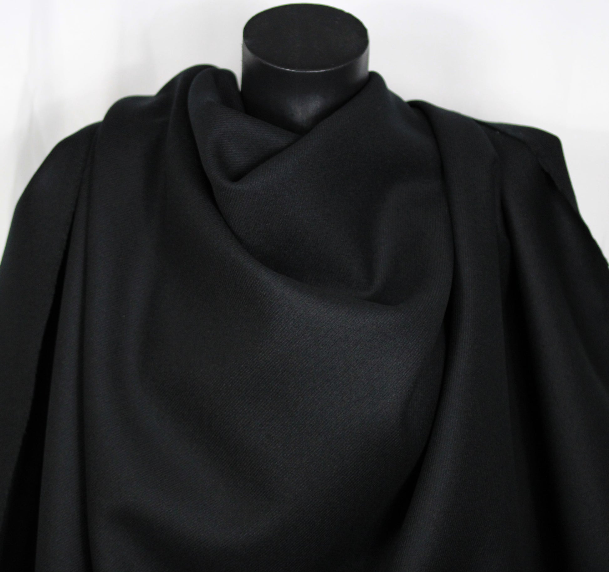 Tissu drap de laine  - noir live - photo 3/4 | So Tissus