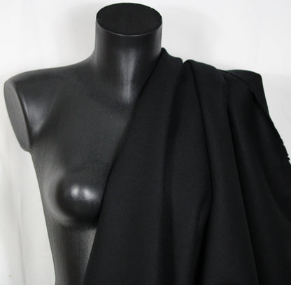 Tissu drap de laine  - noir live - photo 4/4 | So Tissus