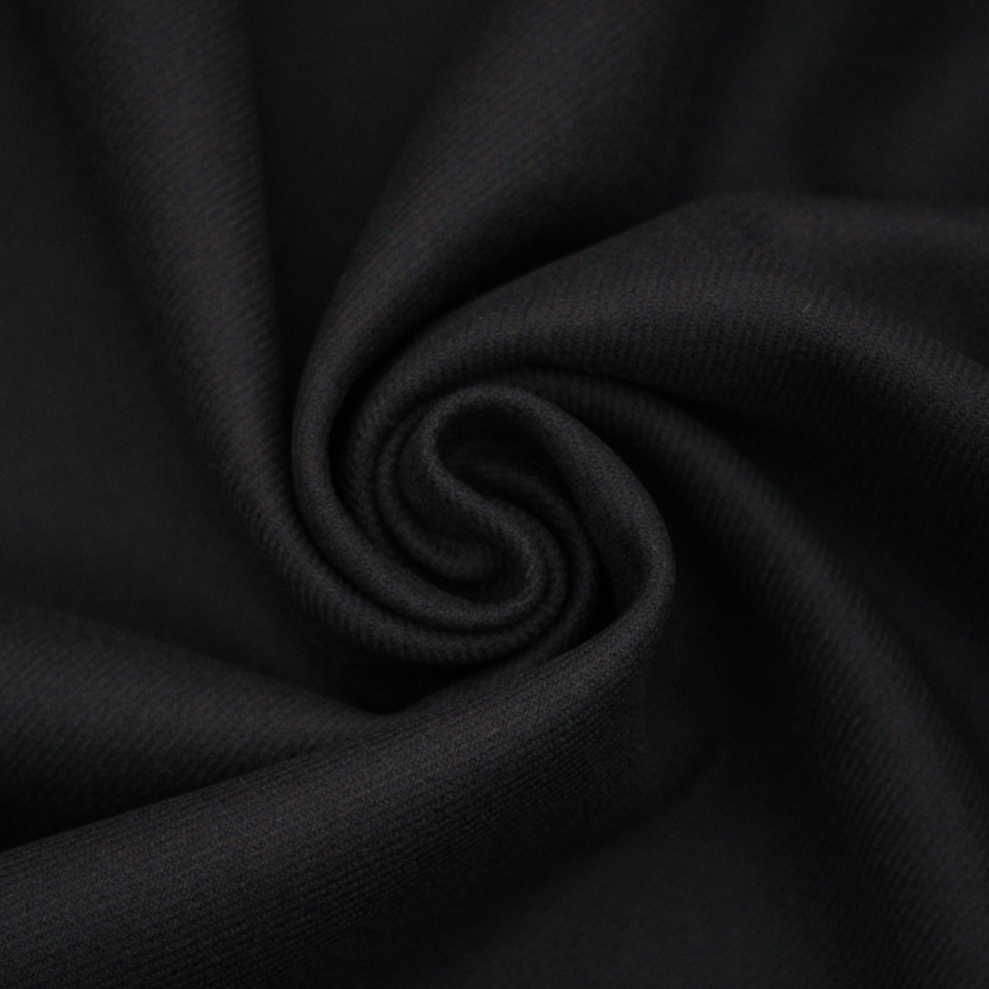 Tissu drap de laine  - noir live - photo 1/4 | So Tissus