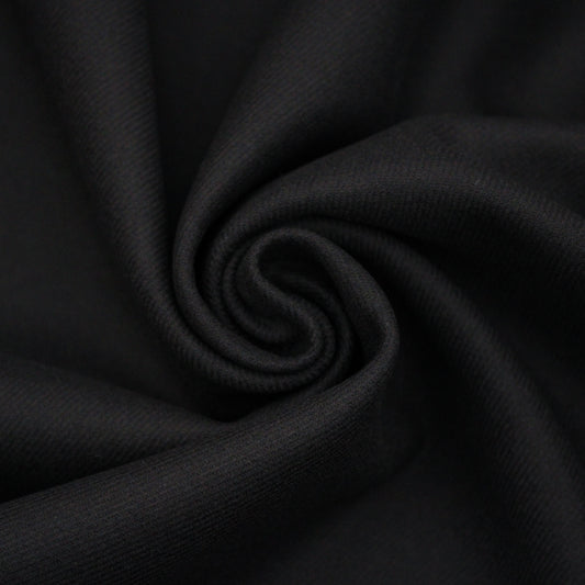 Tissu drap de laine  - noir live - photo 1/4 | So Tissus