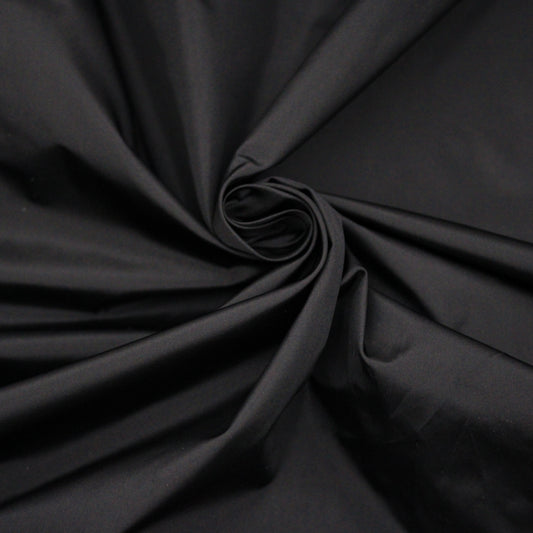 Tissu taffeta de soie - noir - photo 1/4 | So Tissus