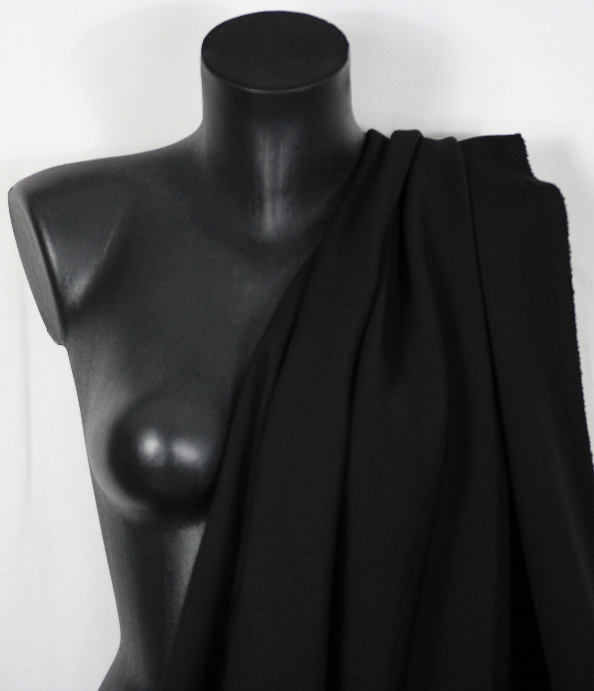 Tissu grain de poudre - noir - photo 3/4 | So Tissus