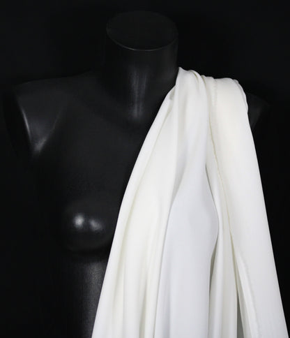 Tissu crêpe viscose prestige - blanc - photo 4/4 | So Tissus