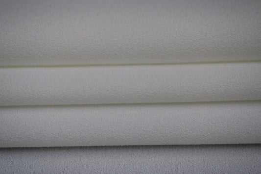 Tissu crêpe viscose prestige - blanc - photo 2/4 | So Tissus