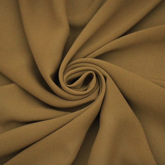Tissu crêpe georgette de soie - marron glacé - photo 1/4 | So Tissus