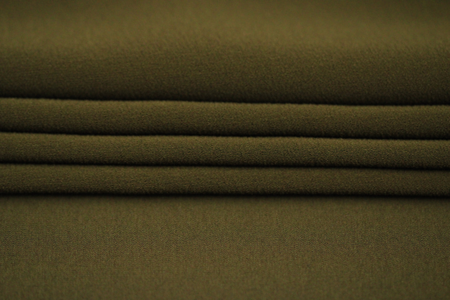 Tissu crêpe georgette de soie - kaki - photo 2/4 | So Tissus