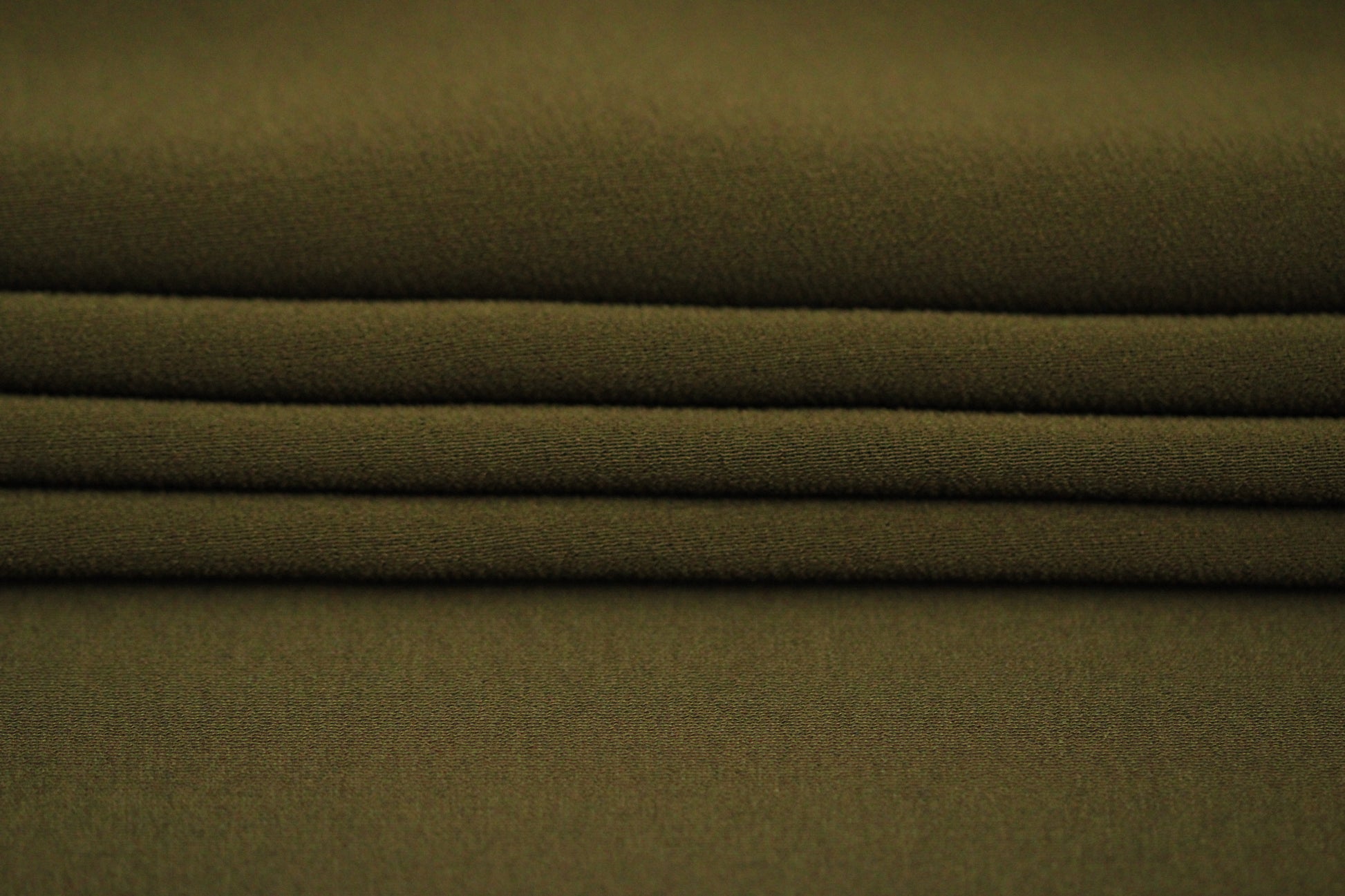 Tissu crêpe georgette de soie - kaki - photo 2/4 | So Tissus