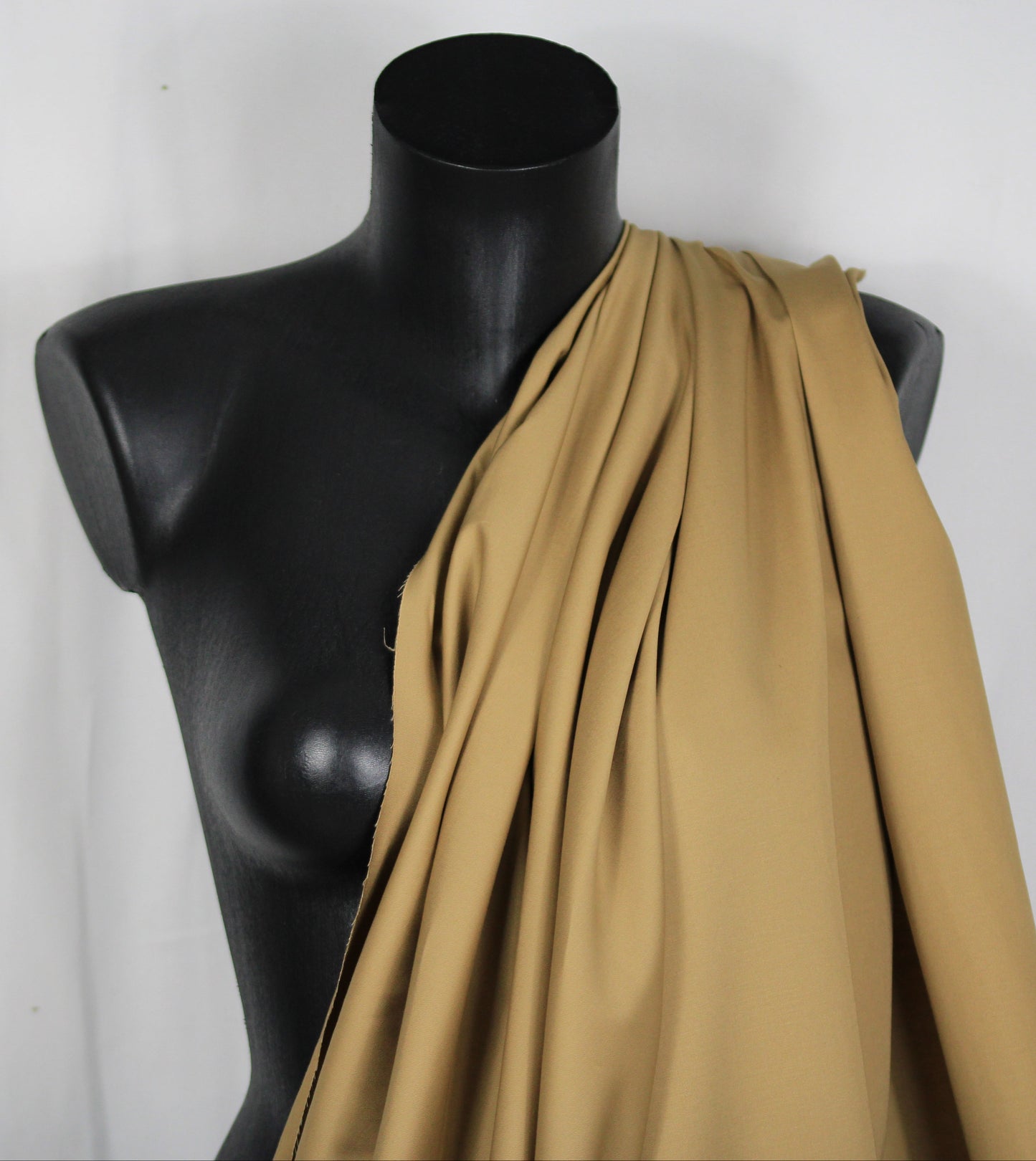 Tissu Twill de coton - beige - photo 3/4 | So Tissus