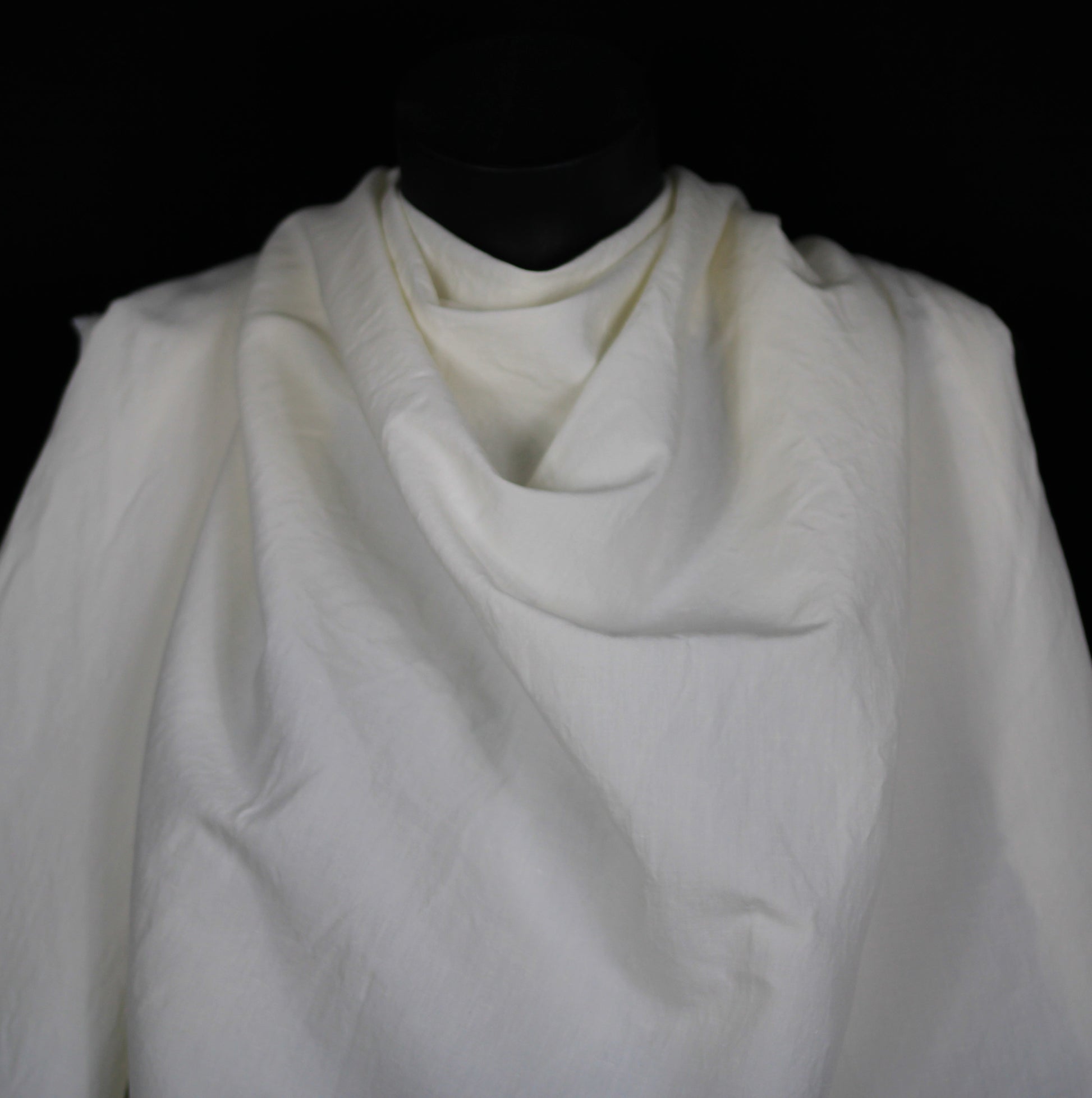 Tissu lin coton - craie - photo 4/4 | So Tissus