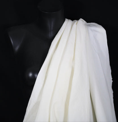 Tissu lin coton - craie - photo 3/4 | So Tissus
