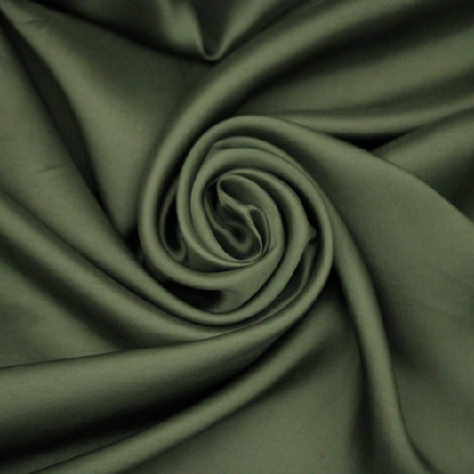 Tissu twill cupro - kaki - photo 1/4 | So Tissus