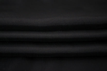 Tissu twill cupro - noir - photo 2/4 | So Tissus