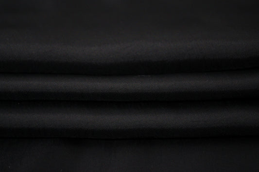 Tissu twill cupro - noir - photo 2/4 | So Tissus