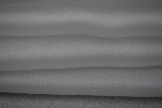 Tissu mousseline de soie satiné - blanc - photo 2/4 | So Tissus