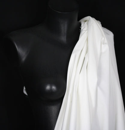Tissu gabardine de coton prestige- blanc - photo 4/4 | So Tissus