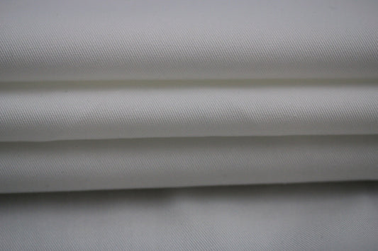 Tissu gabardine de coton prestige- blanc - photo 2/4 | So Tissus