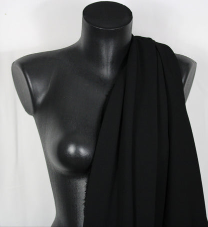 Tissu crêpe texturé - noir - photo 3/4 | So Tissus