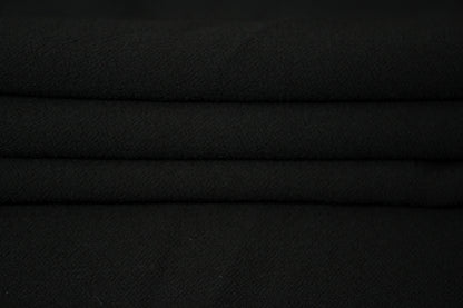 Tissu crêpe texturé - noir - photo 2/4 | So Tissus