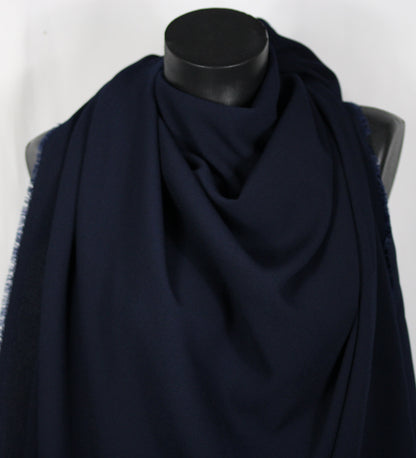 Tissu crêpe texturé - bleu marine - photo 3/4 | So Tissus