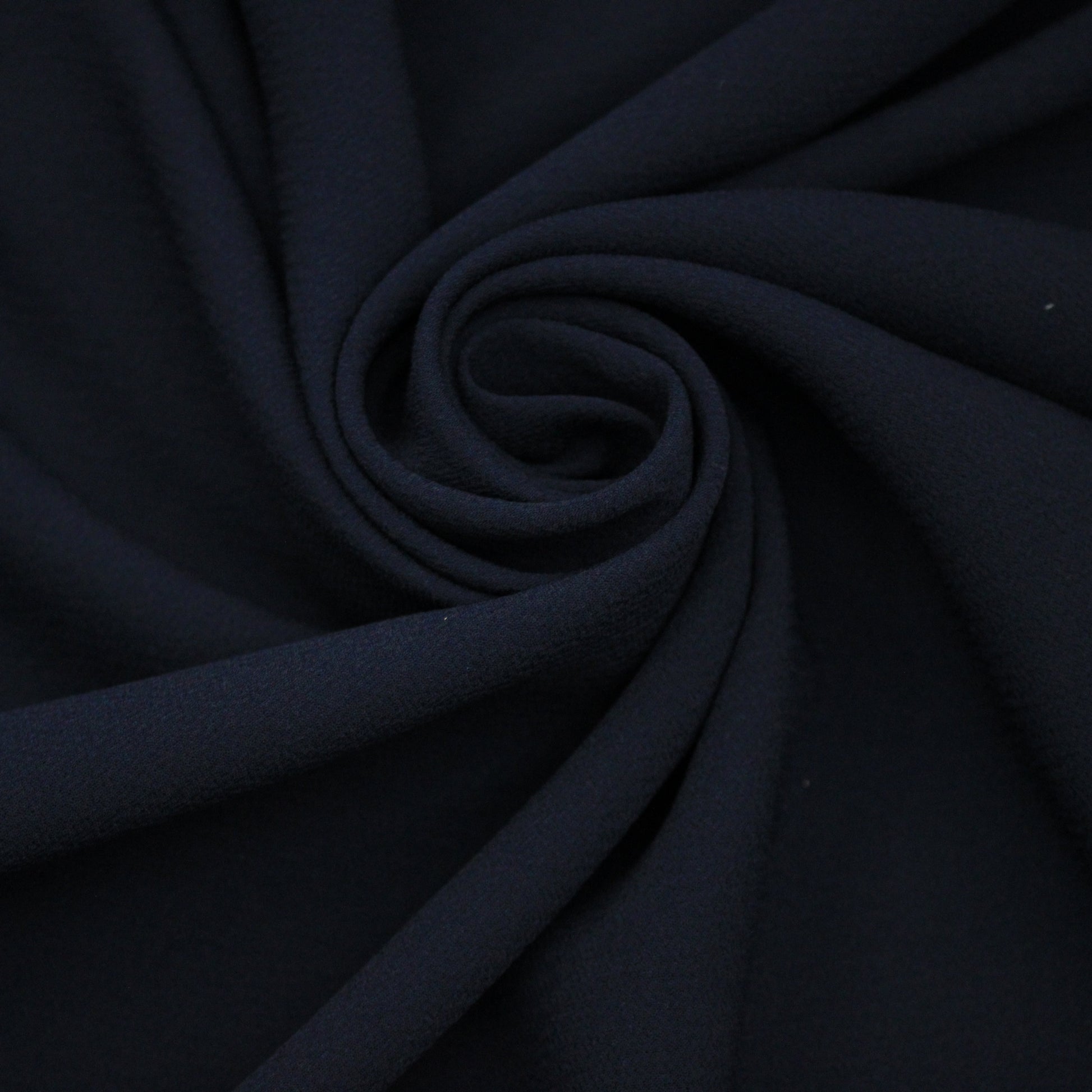 Tissu crêpe texturé - bleu marine - photo 1/4 | So Tissus