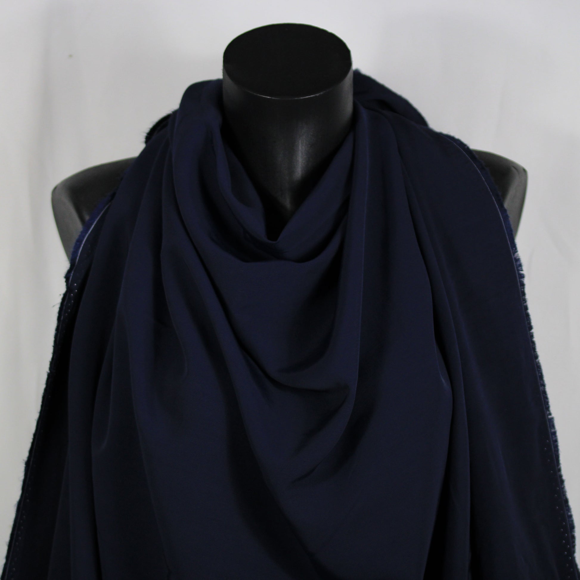 Tissu ottoman - bleu marine - photo 3/4 | So Tissus